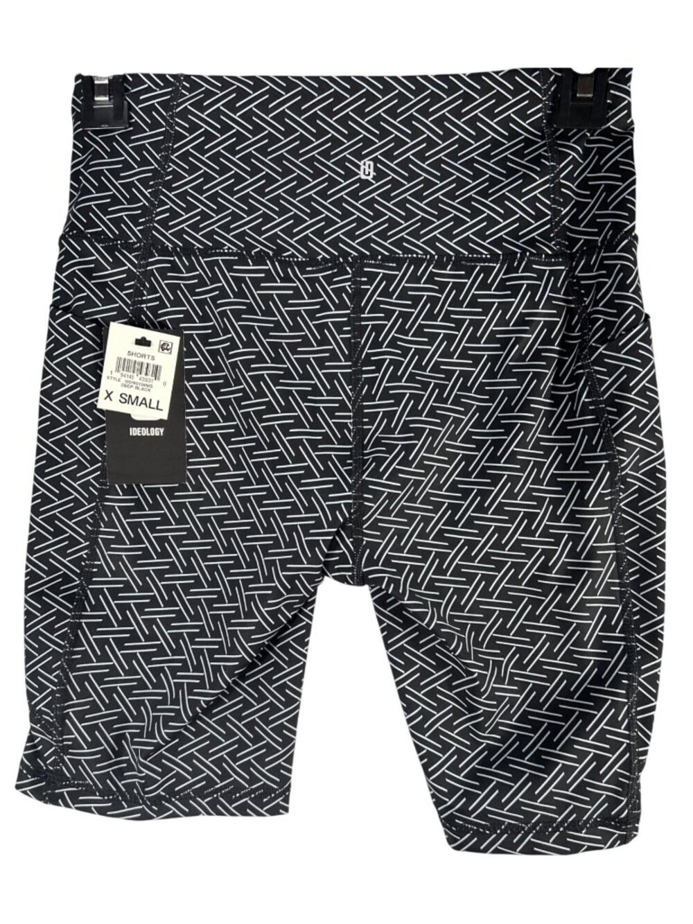 Ideology Womens Deep Black X-Small Shorts With Flex Stretch & UPF 50+ Protection
